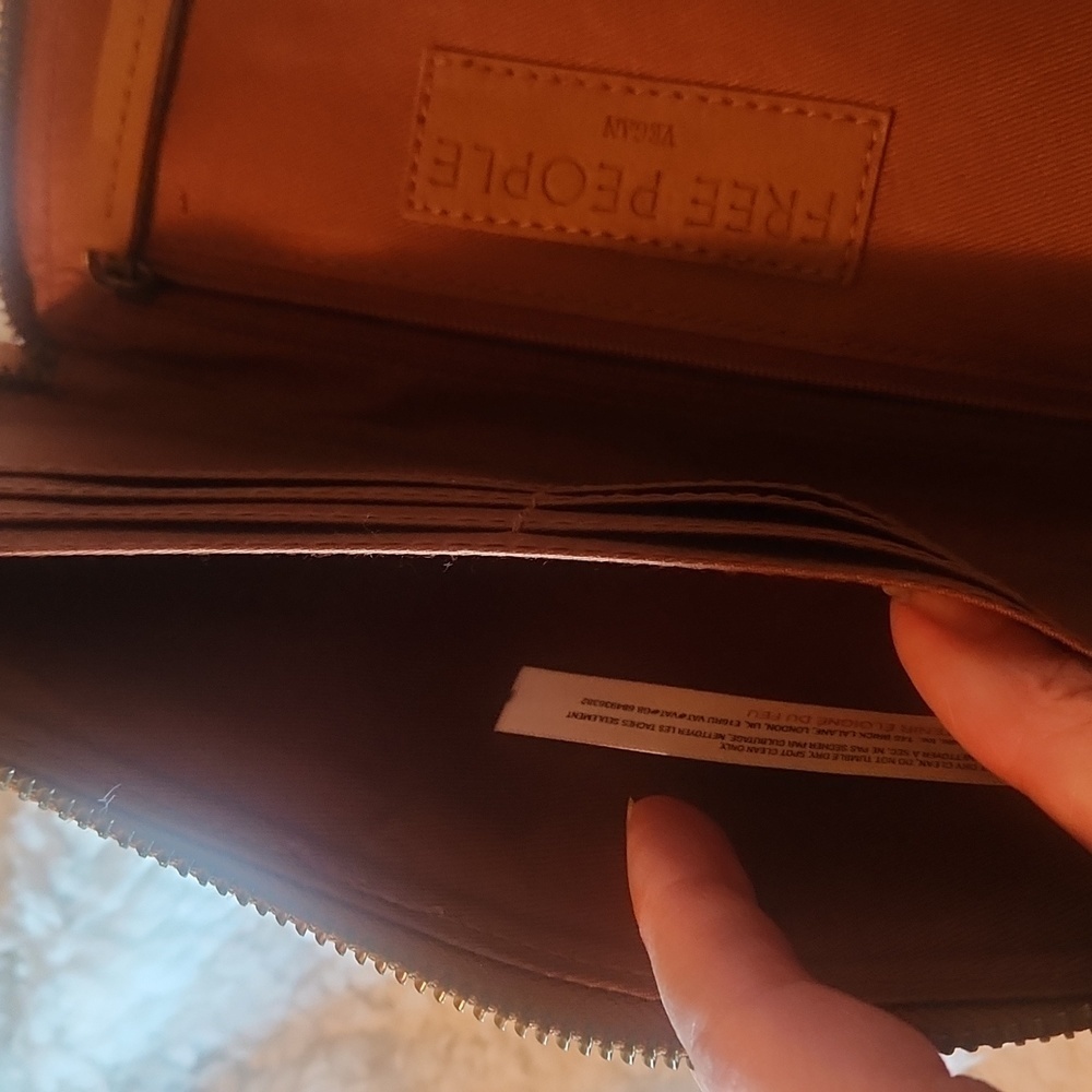 Free People Distressed Vegan Wallet Boho Preloved EUC - Picture 14 of 15